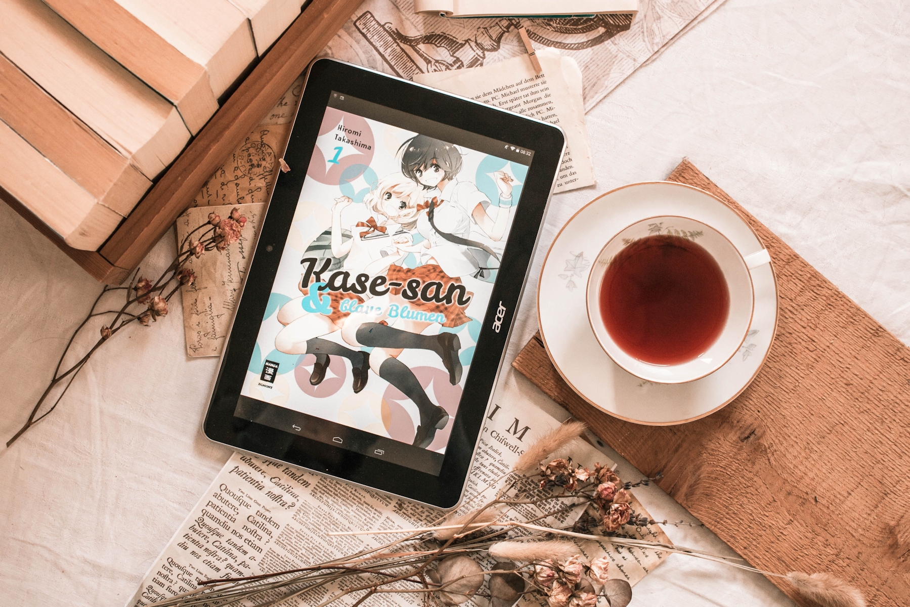 Manga-Rezension: Kase-san & blaue Blumen Lost in Manga